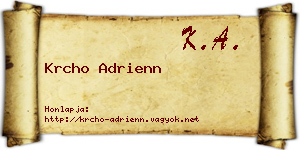 Krcho Adrienn névjegykártya