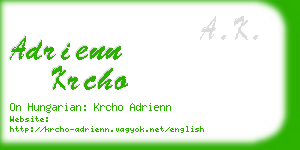 adrienn krcho business card
